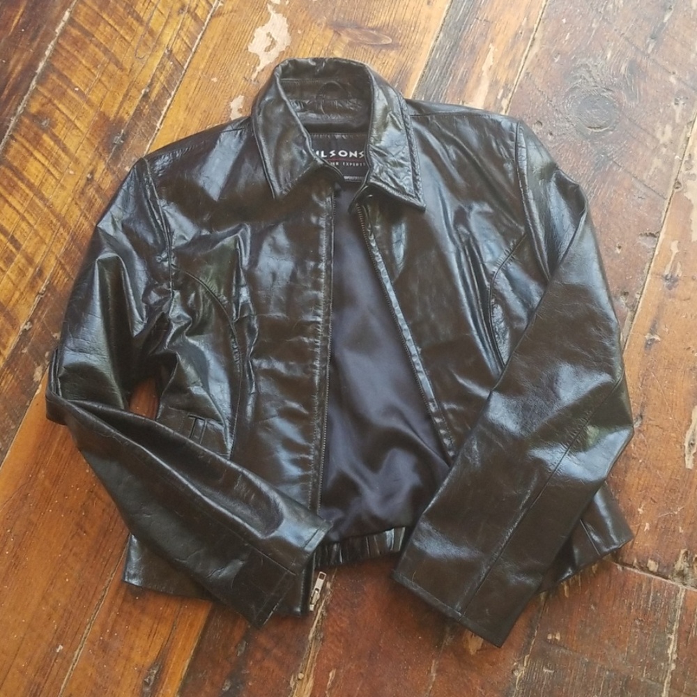 Leather coat
